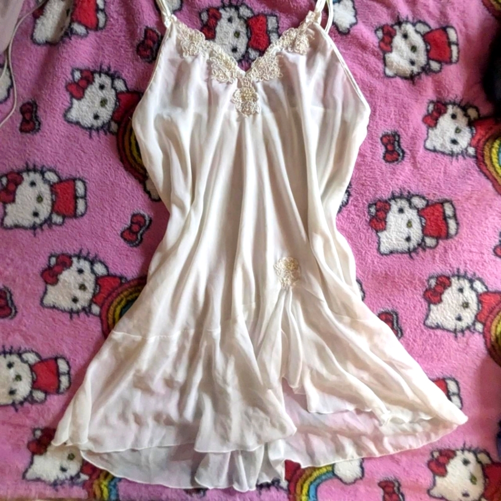 Coquette Vintage Beaded Slip Dress